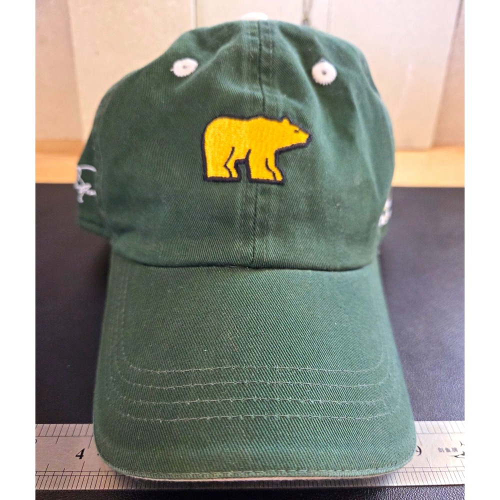 Jack Nicklaus 18 Majors Masters 6x Winner AHEAD Green Golf Hat Cap Adjustable